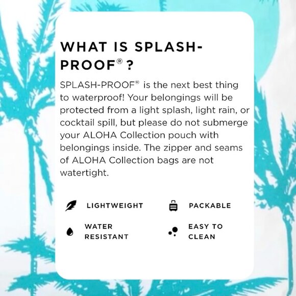 ALOHA Collection—Mid Pouch—Sun Palm x Samudra—Hawaii Beach & Travel Pouch *NWT* - Picture 7 of 7